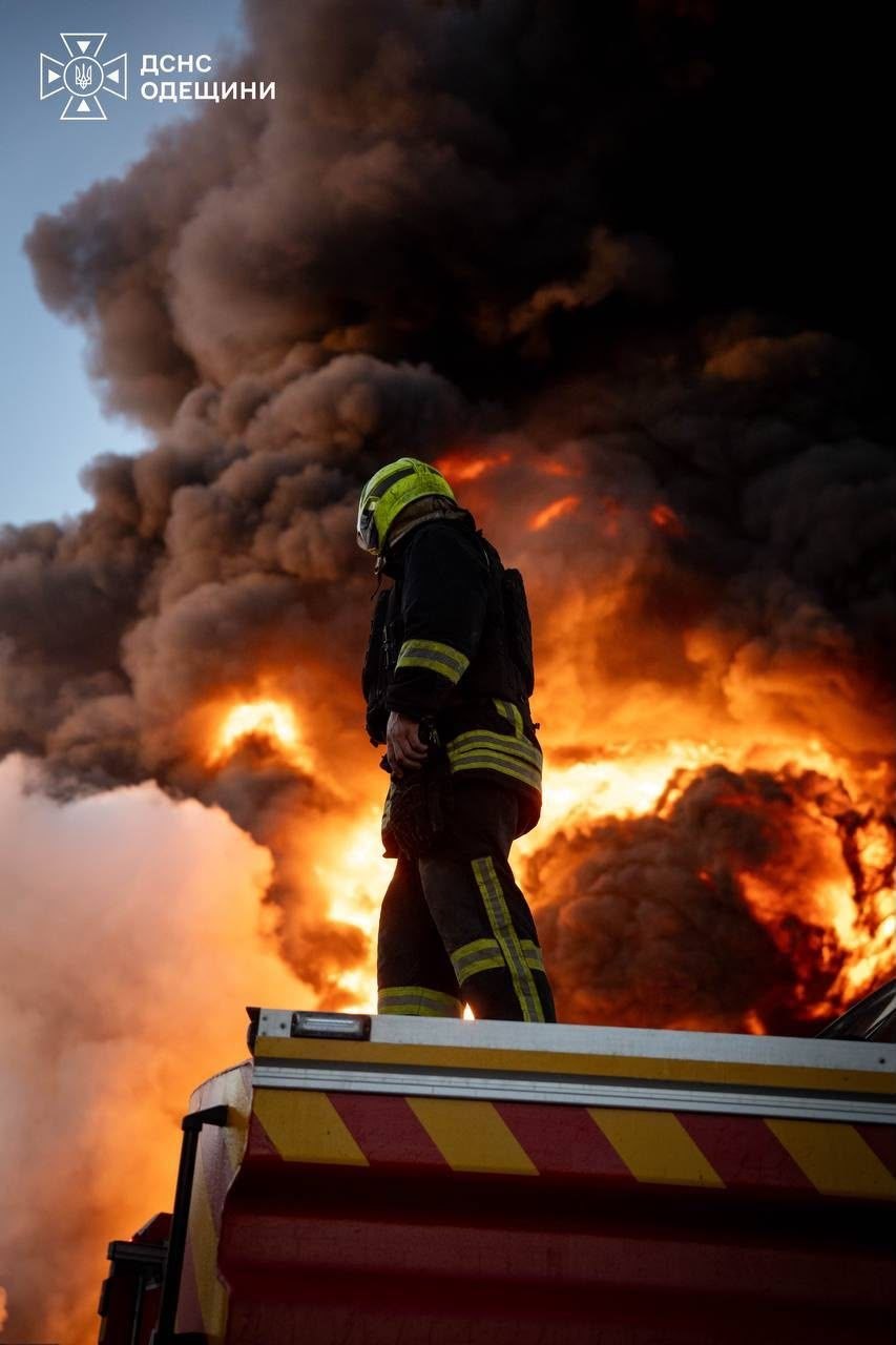 Massive Attack on Odesa Region: Large Fires and Safety Checks