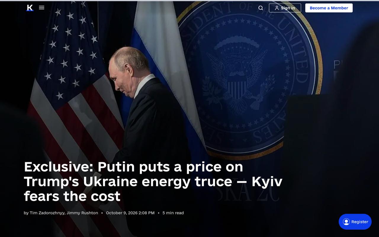 Russia demands the US lift sanctions in exchange for energy truce