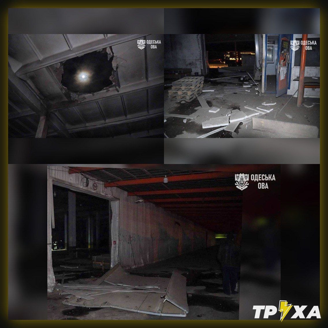 Night Attack on Odesa Region: Two Injured and Fire at Warehouse