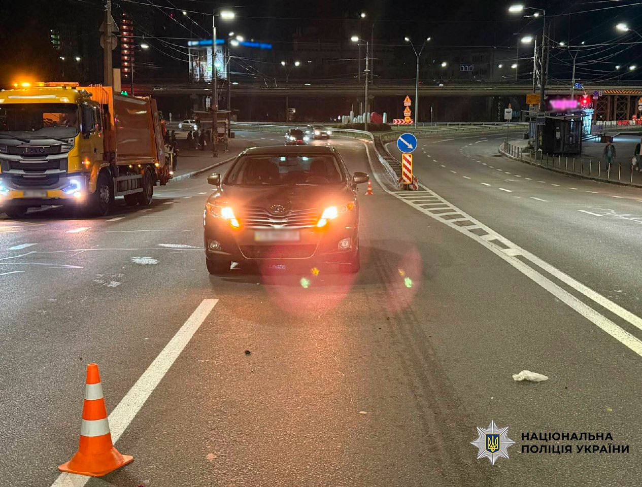 Traffic Accident in Shevchenkivskyi District: Pedestrian Hit by Car