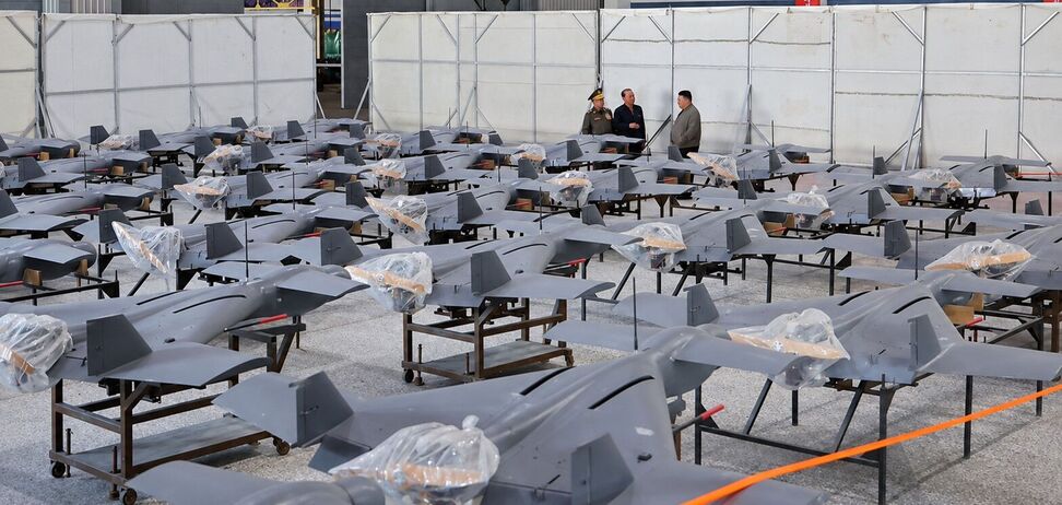 North Korea showcases drone production facility