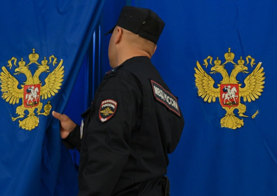 Russia reports damage to communication lines during sham elections