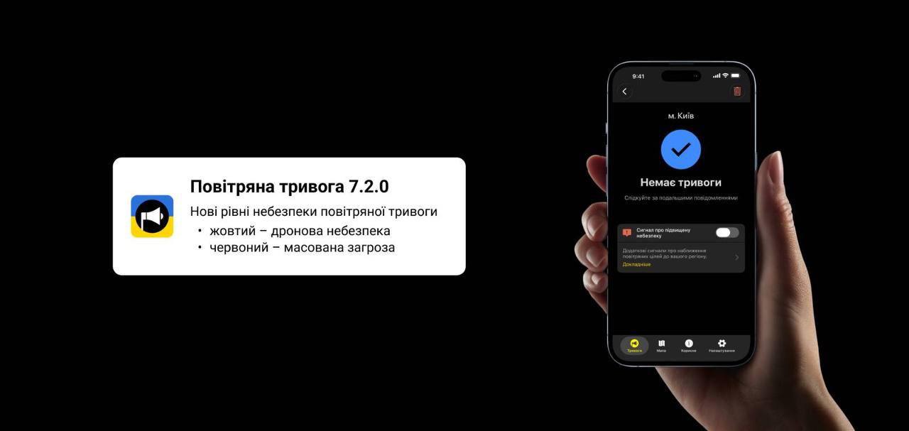 New Danger Levels in the 'Air Alarm' App