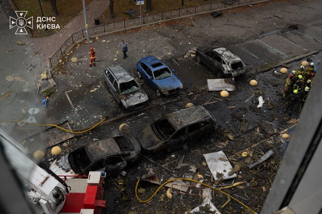 Russian Drone Strike in Kyiv: Four Dead and Injured